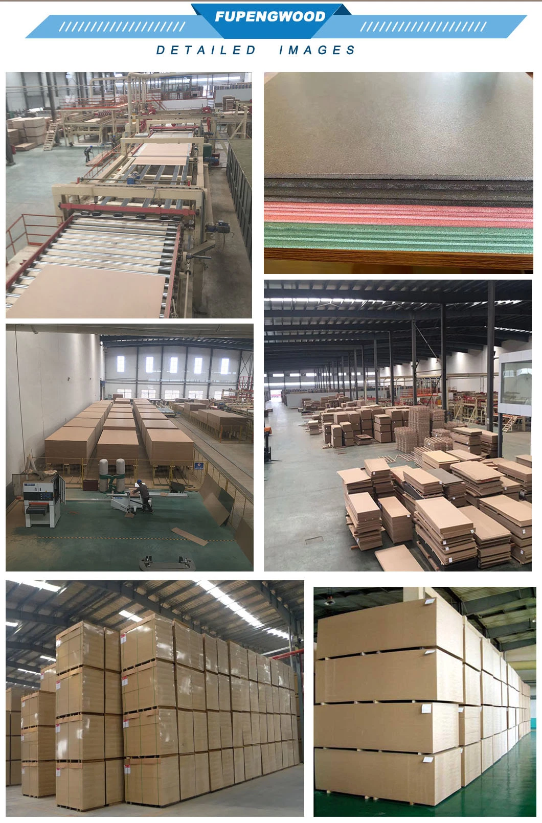 Chinese Linyi Good Quality Thin MDF / HDF Board / MDF Sheet 3mm