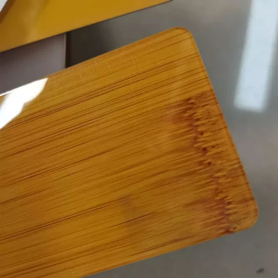 Pannello truciolare laminato melaminico all'ingrosso E0 E1 9mm con venature del legno lucide UV / HDF / HPL MDF grezzo grezzo per la decorazione interna